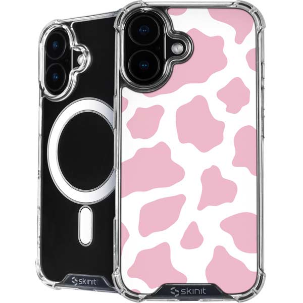 Pink Cow Print iPhone 17 MagSafe Case