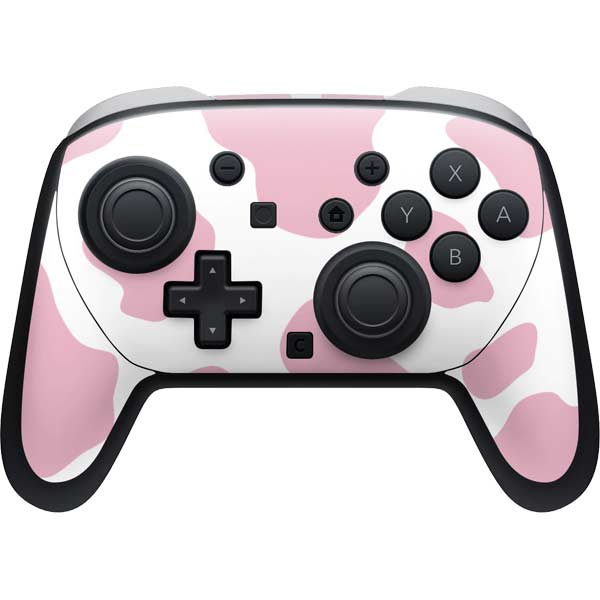 Pink Cow Print Nintendo Switch 2 (2025) Pro Controller Skin