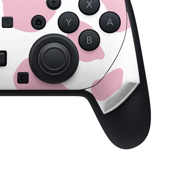 Pink Cow Print Nintendo Switch 2 (2025) Pro Controller Skin