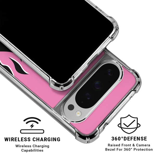 Pink Flames Google Pixel 10 Pro Clear Case