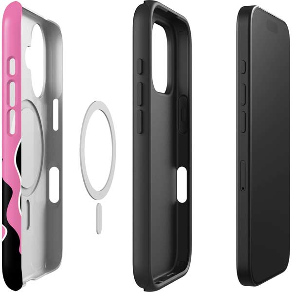 Pink Flames iPhone 16 Magsafe Impact Case