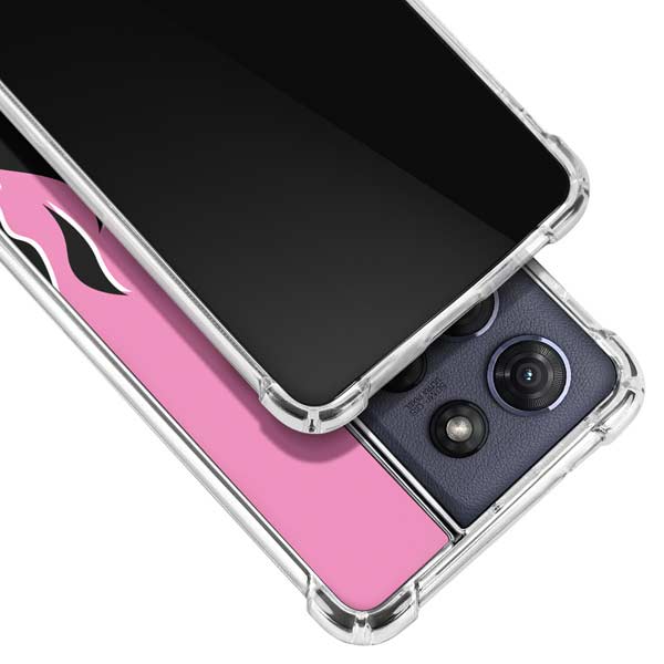 Pink Flames Moto G 5G (2025) Clear Case