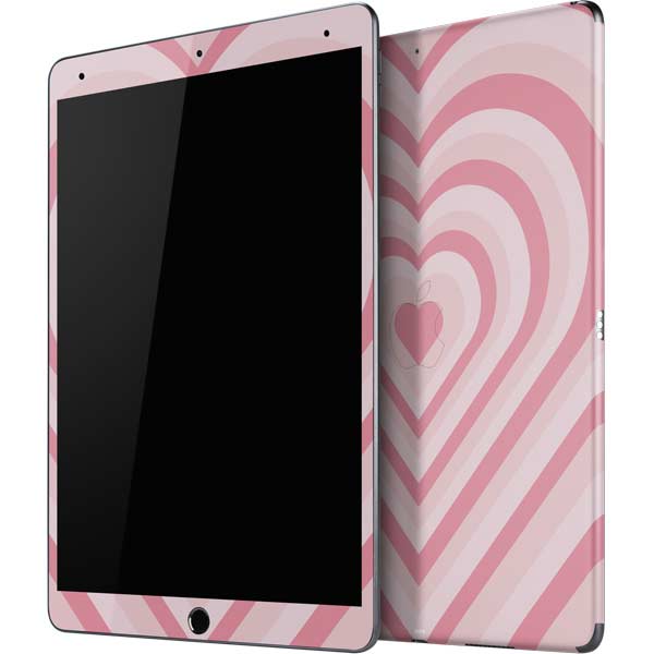Pink Heart Pattern iPad Skins