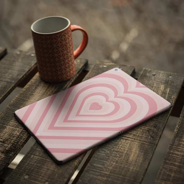 Pink Heart Pattern iPad Skins