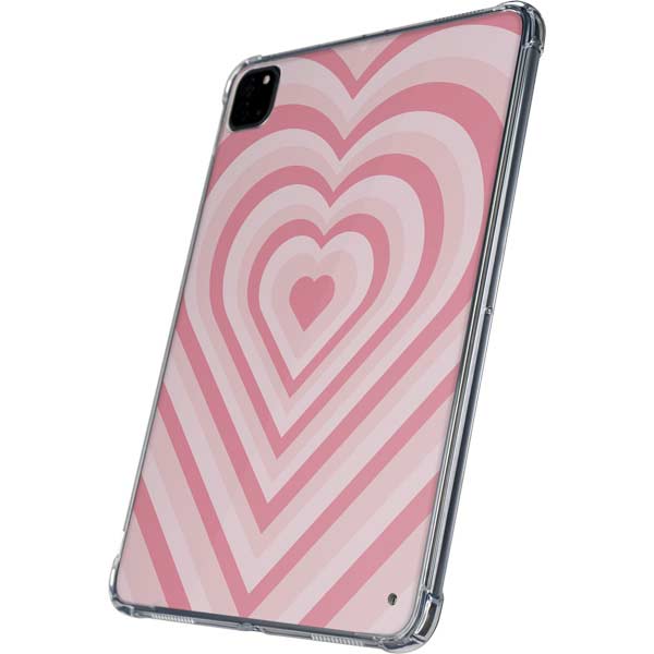 Pink Heart Pattern iPad Pro 11in (2024) Clear Case
