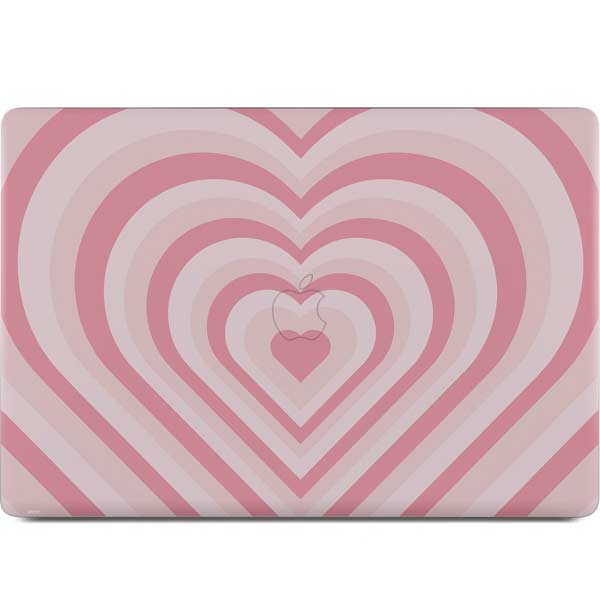 Pink Heart Pattern MacBook Skins