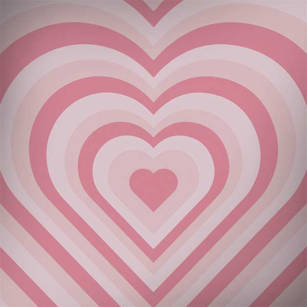 Pink Heart Pattern MacBook Skins