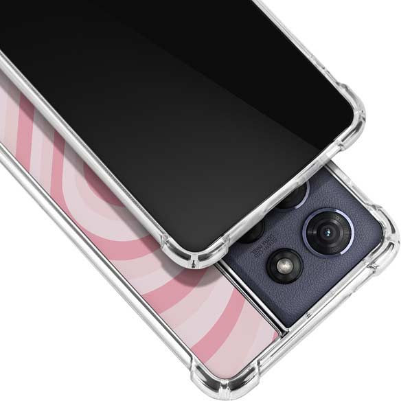 Pink Heart Pattern Moto G 5G (2025) Clear Case