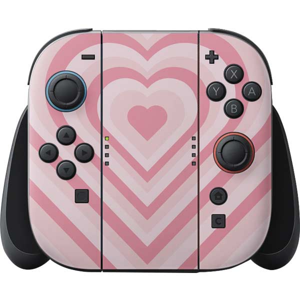 Pink Heart Pattern Nintendo Skins
