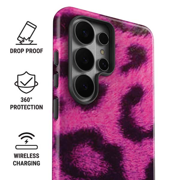 Pink Leopard Spots Galaxy S26 Ultra Impact Case