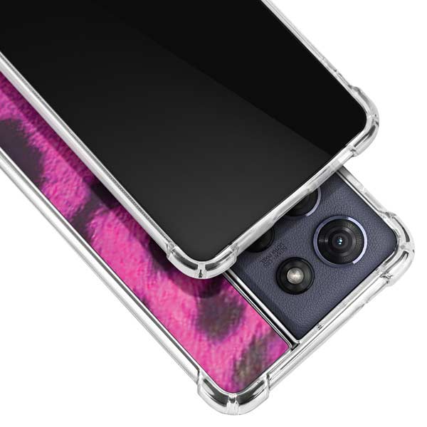 Pink Leopard Spots Moto G 5G (2025) Clear Case