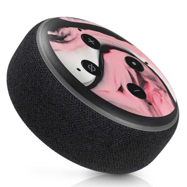 Pink Marble Ink Amazon Echo Dot Skin