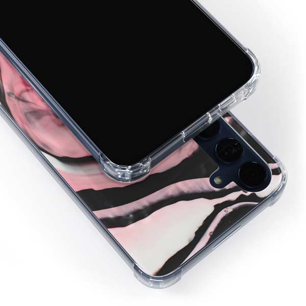 Pink Marble Ink Galaxy A35 5G Clear Case