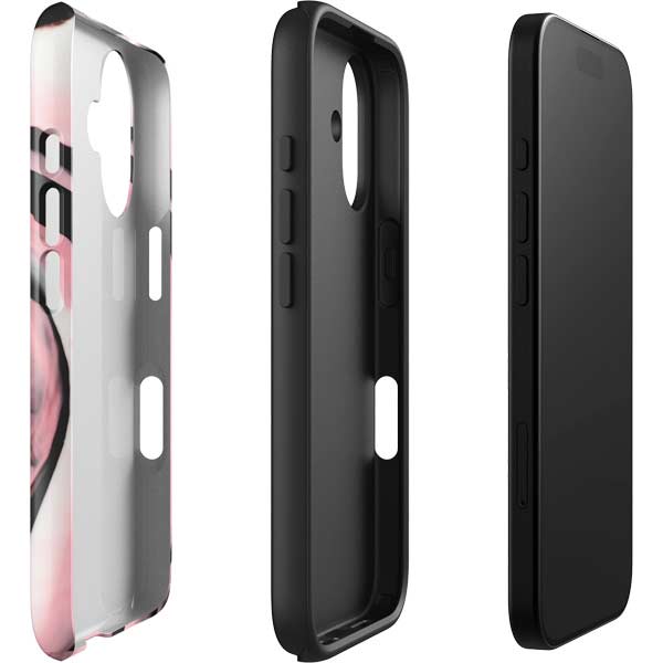Pink Marble Ink iPhone 17 Impact Case