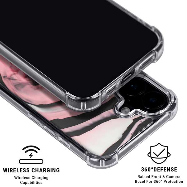 Pink Marble Ink iPhone 17 MagSafe Case