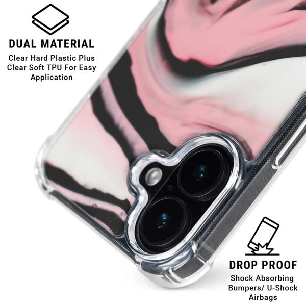 Pink Marble Ink iPhone 17 MagSafe Case