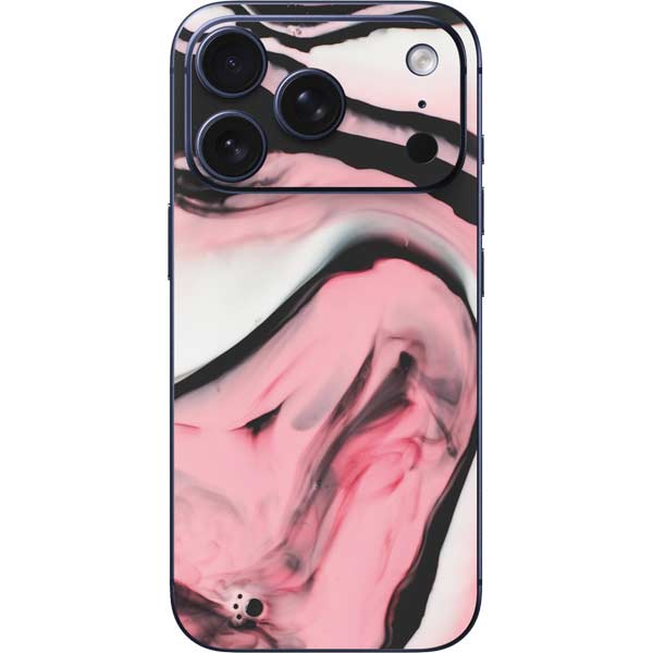 Pink Marble Ink iPhone 17 Pro Max Skin