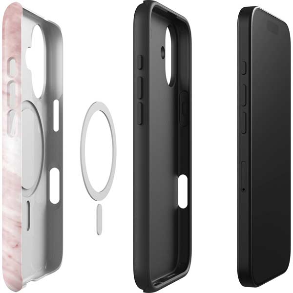 Pink Marble iPhone 17 Magsafe Impact Case