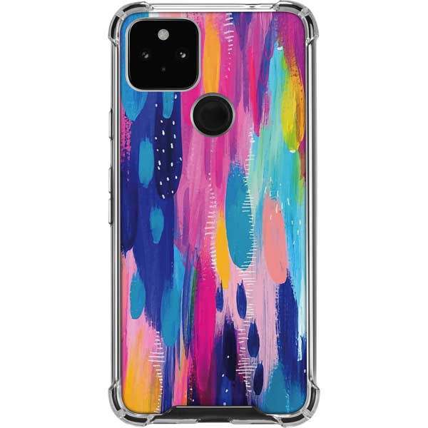 Pink Sparkle Brush Stroke by Etta Vee Pixel Cases
