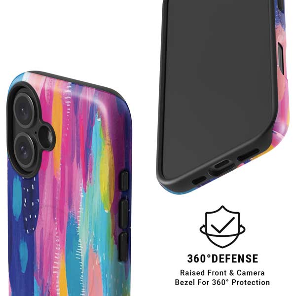 Pink Sparkle Brush Stroke by Etta Vee iPhone 16 Magsafe Impact Case