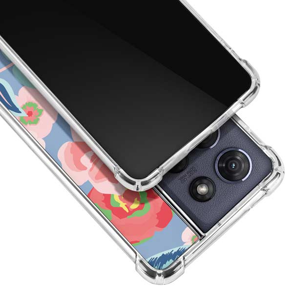 Pink Spring Flowers Moto G 5G (2025) Clear Case