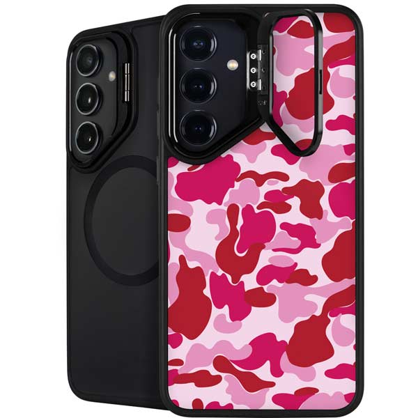 Pink Street Camo Galaxy S26 Kickstand Case