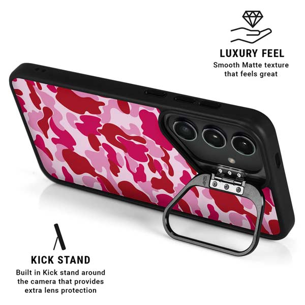 Pink Street Camo Galaxy S26 Kickstand Case