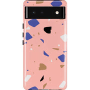 Pink Terrazzo Pixel Cases