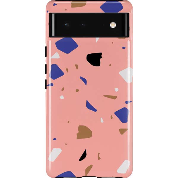Pink Terrazzo Pixel Cases