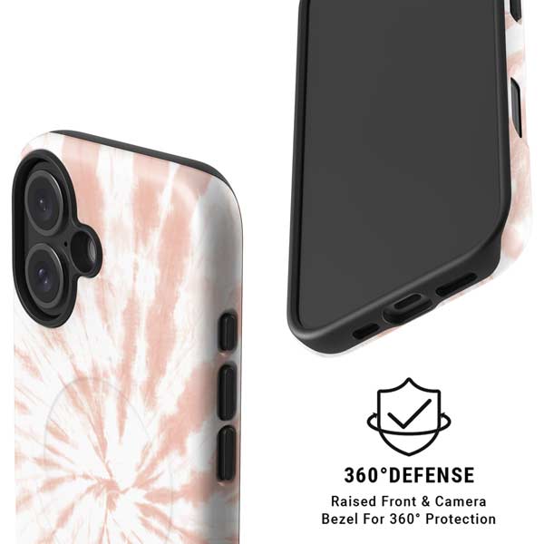 Pink Tie Dye iPhone 16 Magsafe Impact Case