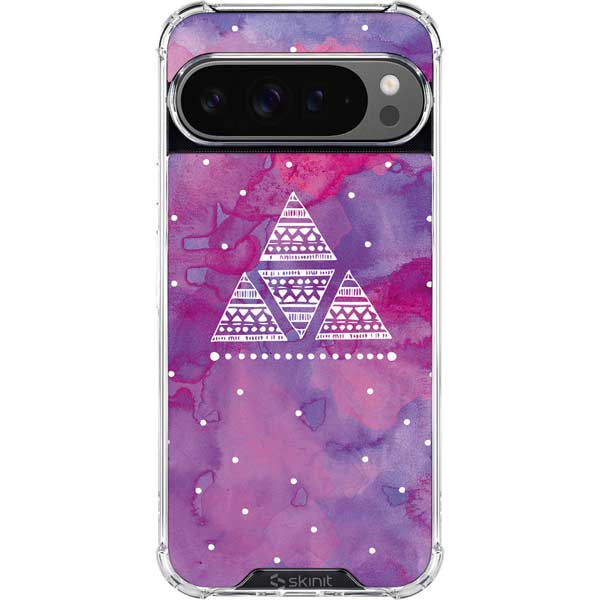 Pink Tribal Euphoria Google Pixel 10 Pro XL Clear Case