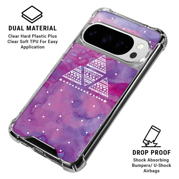Pink Tribal Euphoria Google Pixel 10 Pro XL Clear Case