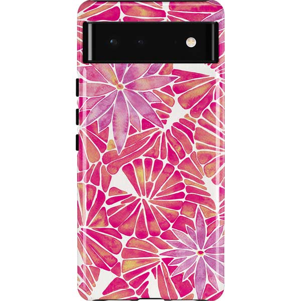 Pink Water Lilies by Cat Coq Pixel Cases