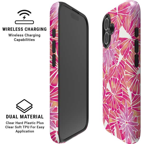 Pink Water Lilies by Cat Coq iPhone 16 Magsafe Impact Case