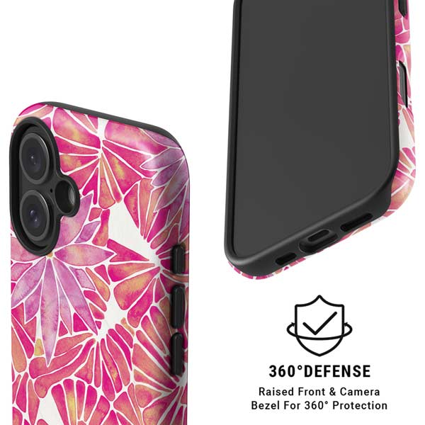 Pink Water Lilies by Cat Coq iPhone 16 Plus Magsafe Impact Case