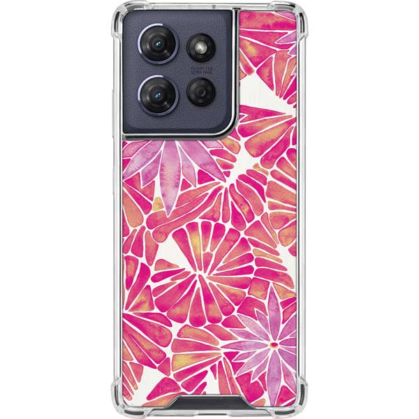 Pink Water Lilies by Cat Coq Moto G Power 5G (2025) Clear Case