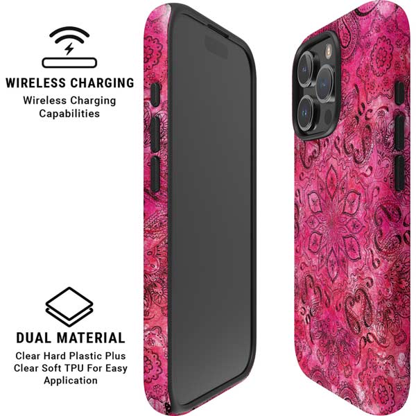 Pink Zen Ginseng iPhone 16 Pro Max Magsafe Impact Case