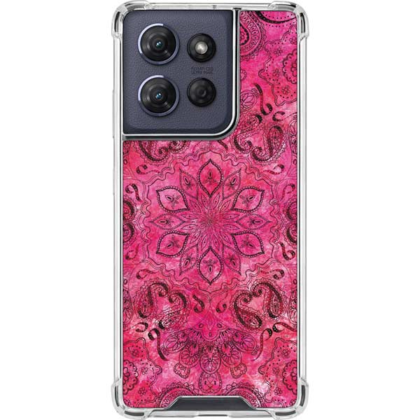 Pink Zen Ginseng Moto G 5G (2025) Clear Case