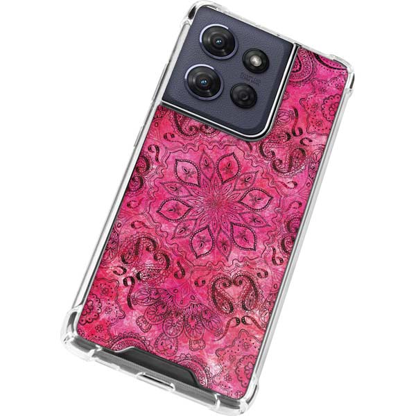 Pink Zen Ginseng Moto G 5G (2025) Clear Case