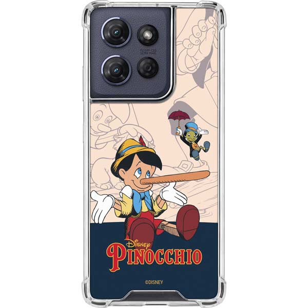 Disney Pinocchio and Jiminy Cricket Moto G 5G (2025) Clear Case