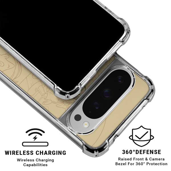 Disney Pinocchio Sketches Portrait Google Pixel 10 Pro Clear Case