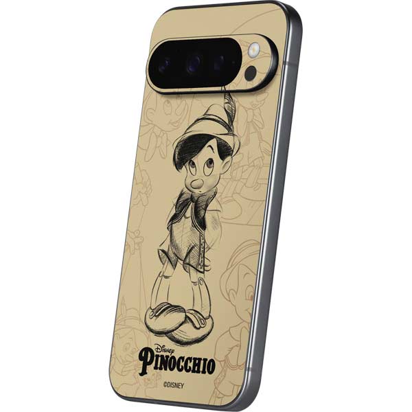 Disney Pinocchio Sketches Portrait Google Pixel 10 Pro XL Skin
