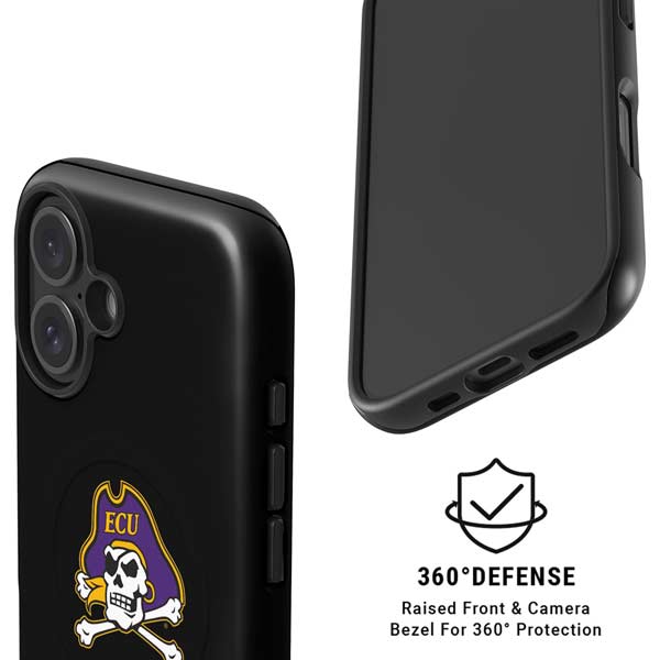 East Carolina University Pirates Greenville NC iPhone 16 Magsafe Impact Case