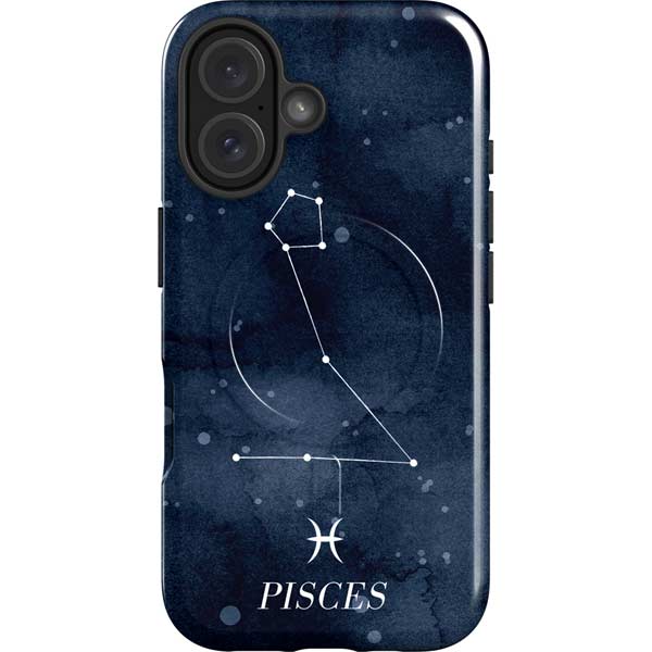 Pisces Constellation iPhone 16 Magsafe Impact Case
