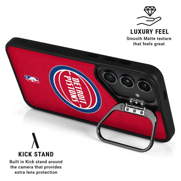 NBA Detroit Pistons Distressed Galaxy S26 Ultra Kickstand Case