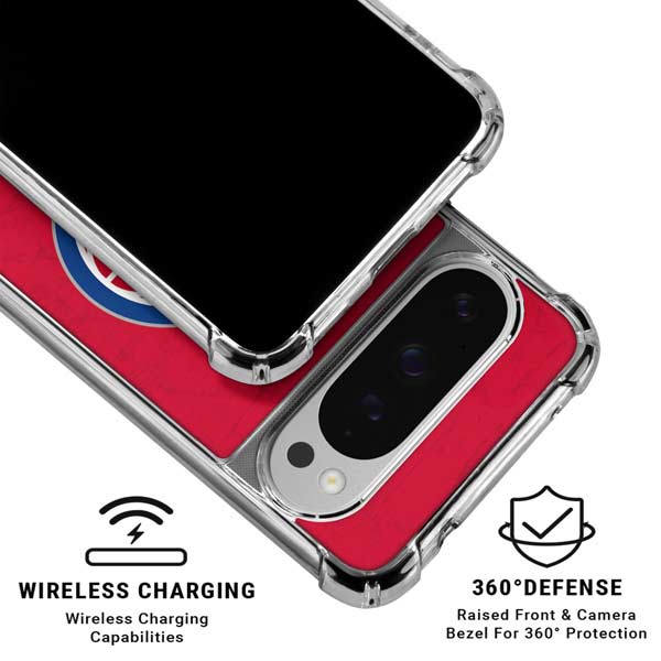 NBA Detroit Pistons Distressed Google Pixel 10 Pro XL Clear Case
