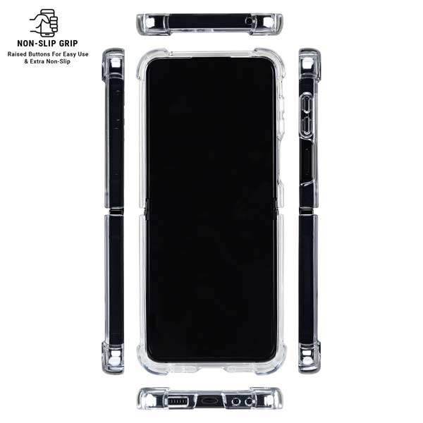 NBA Detroit Pistons Jersey Galaxy Z Flip7 Clear Case