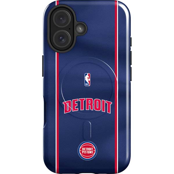 NBA Detroit Pistons Jersey iPhone 16 Magsafe Impact Case