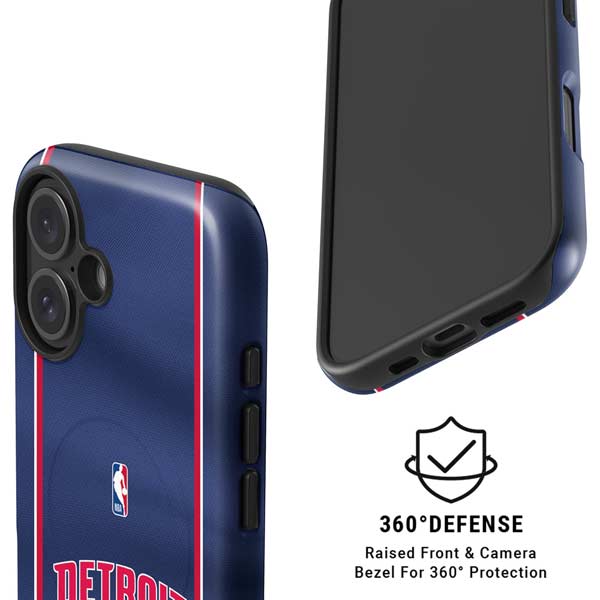 NBA Detroit Pistons Jersey iPhone 16 Magsafe Impact Case