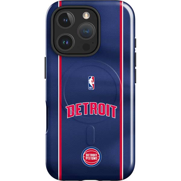 NBA Detroit Pistons Jersey iPhone 16 Pro Max Magsafe Impact Case